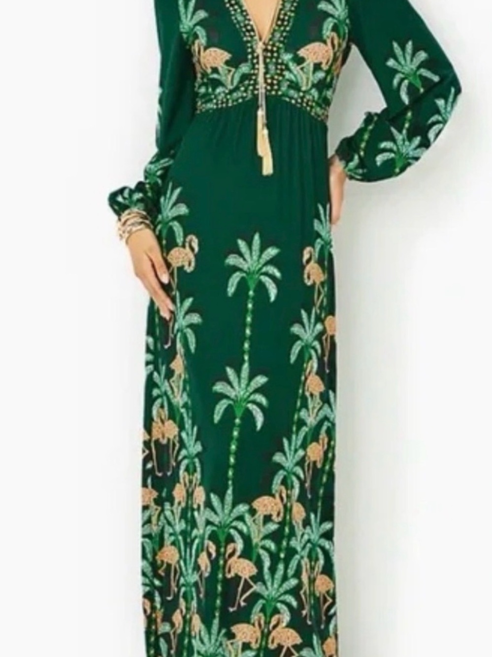 VHTF NWT Lilly Pulitzer Evergreen Stir It Up / Wexlee Maxi dress 6